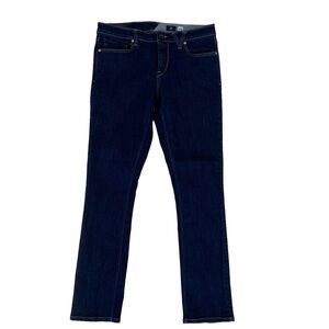 Volcom men jeans 2X4 skinny dark blue stretchy denim conscious water size 34